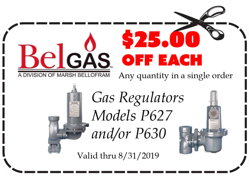 Gift Certificates: BelGas Gas Regulators P627 P630