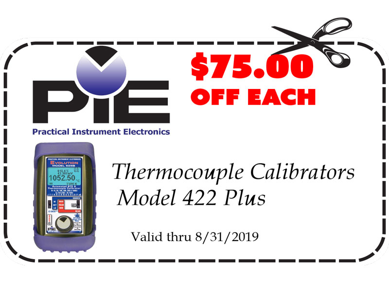 Gift Certificates: PIE Thermocouple Calibrators